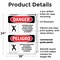 Signmission 24 in H x 18 in W, Plastic, Rectangle, Confined Space Do Not Enter Bilingual OS-2PACK-DS-P-1824-VS-1083 - alternate 7